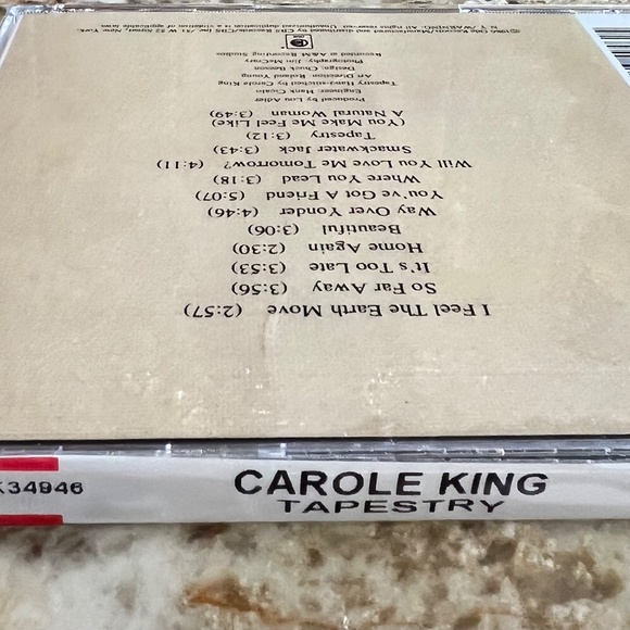CAROLE KING TAPESTRY CD 1986 SEALED NEVER OPENED 12 TRACKS - Picture 5 of 5